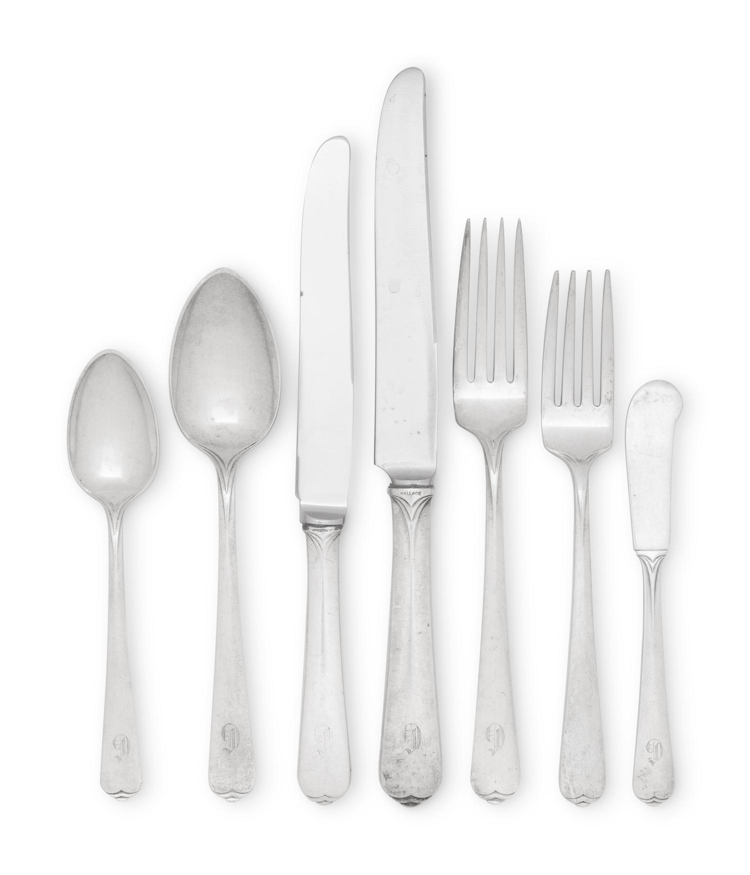 An American Silver Flatware Service