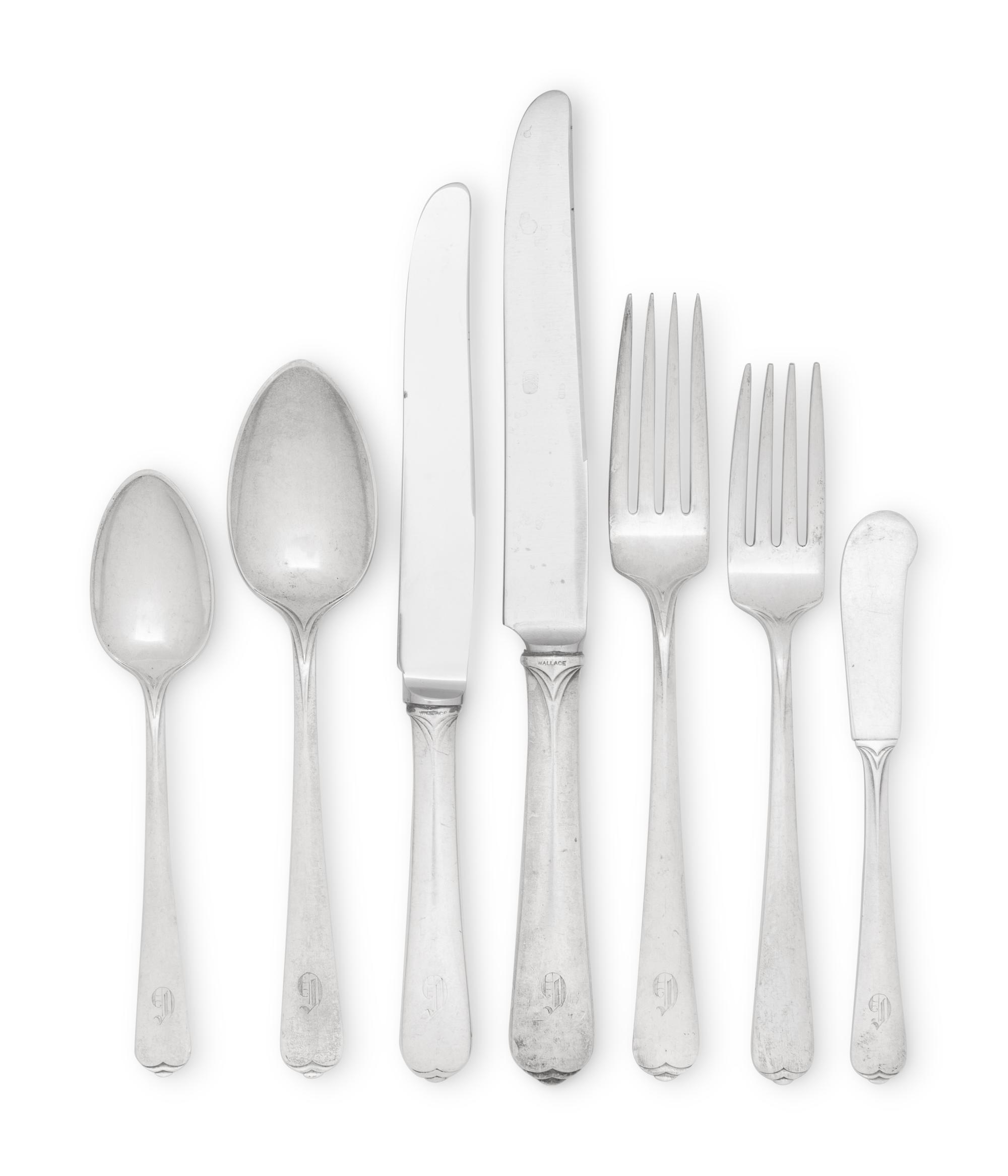 An American Silver Flatware Service