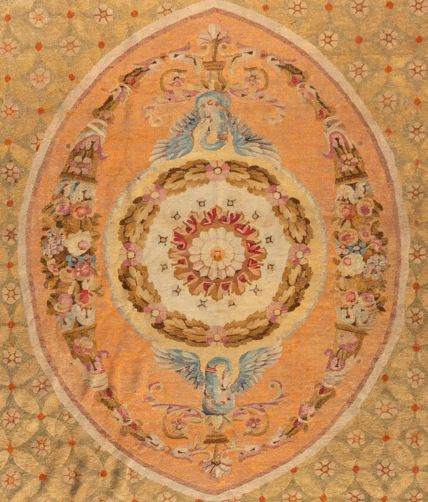 An Aubusson Style Wool Rug