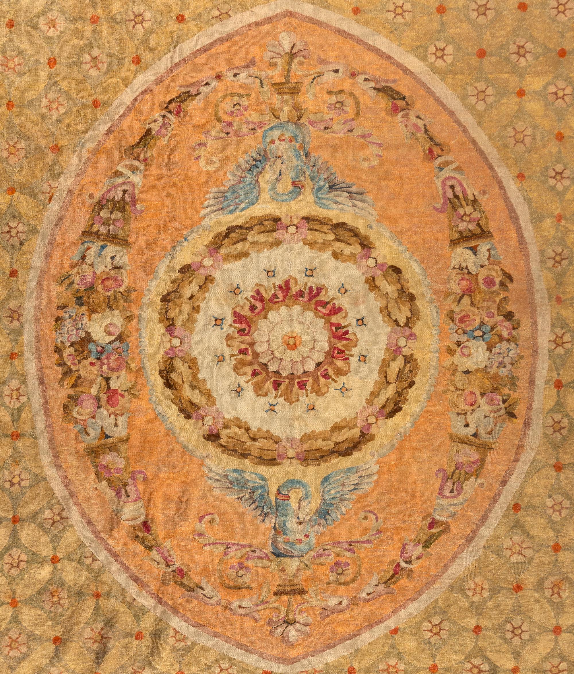 An Aubusson Style Wool Rug