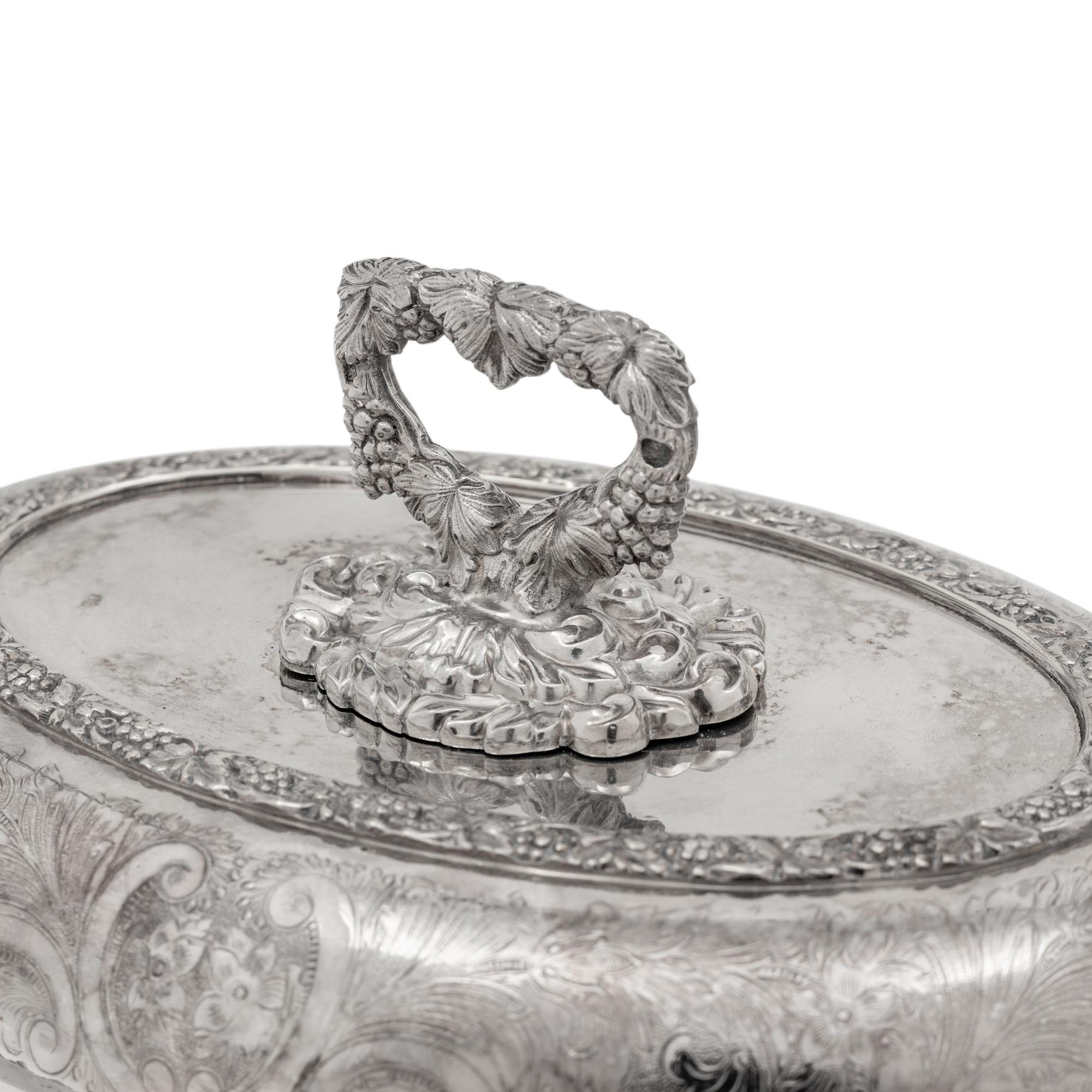 Two Silver-Plate Table Articles