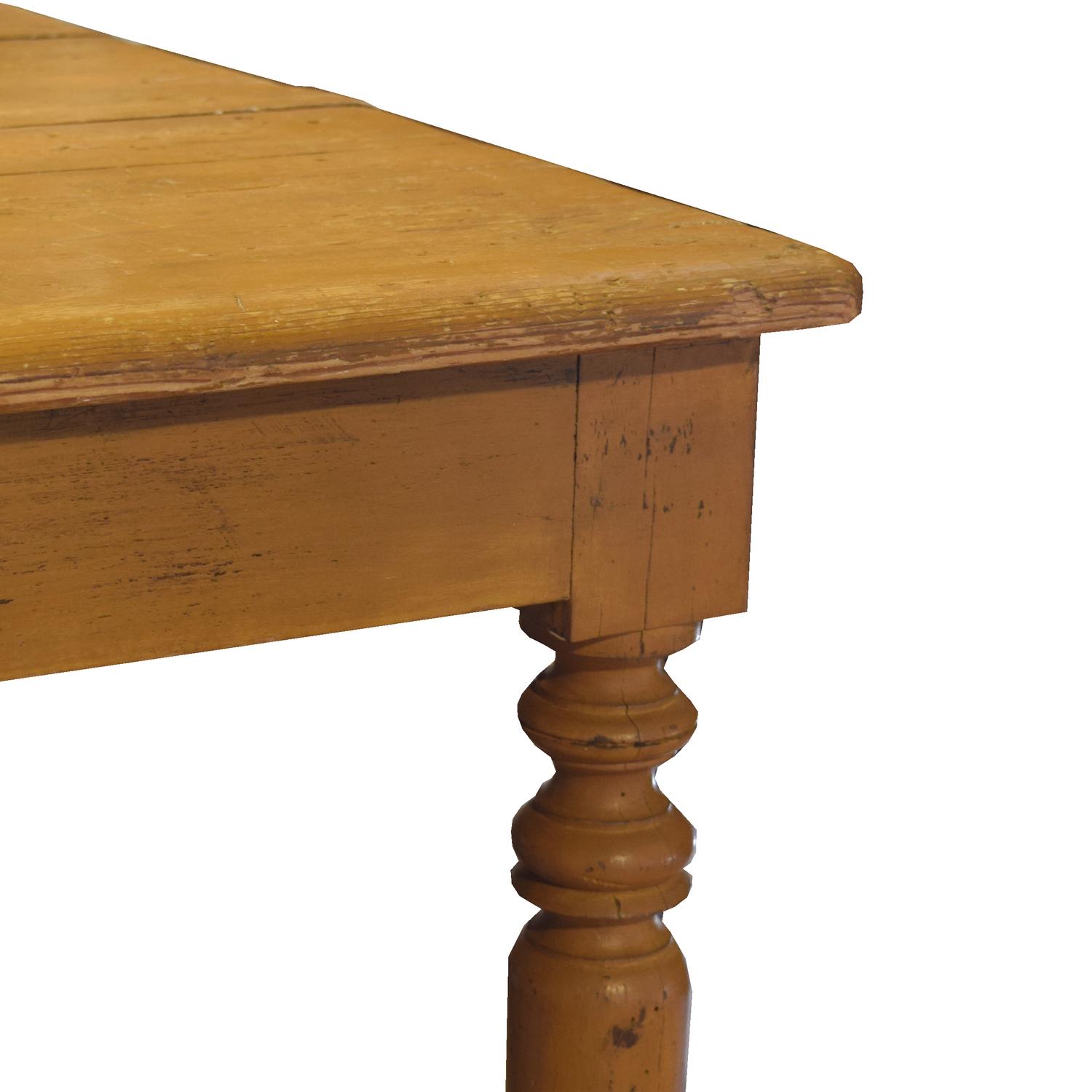 A Painted Store Counter 94" W x 53" D x 30.5" H — Italy, Circa 1900