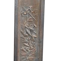A Cast Iron Fireplace Mantel 58.5" W x 9.5" D x 52.75" H — England, Circa 1880