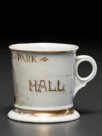 A Porcelain Shaving Mug Depicting George Washington