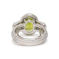 PERIDOT AND DIAMOND RING