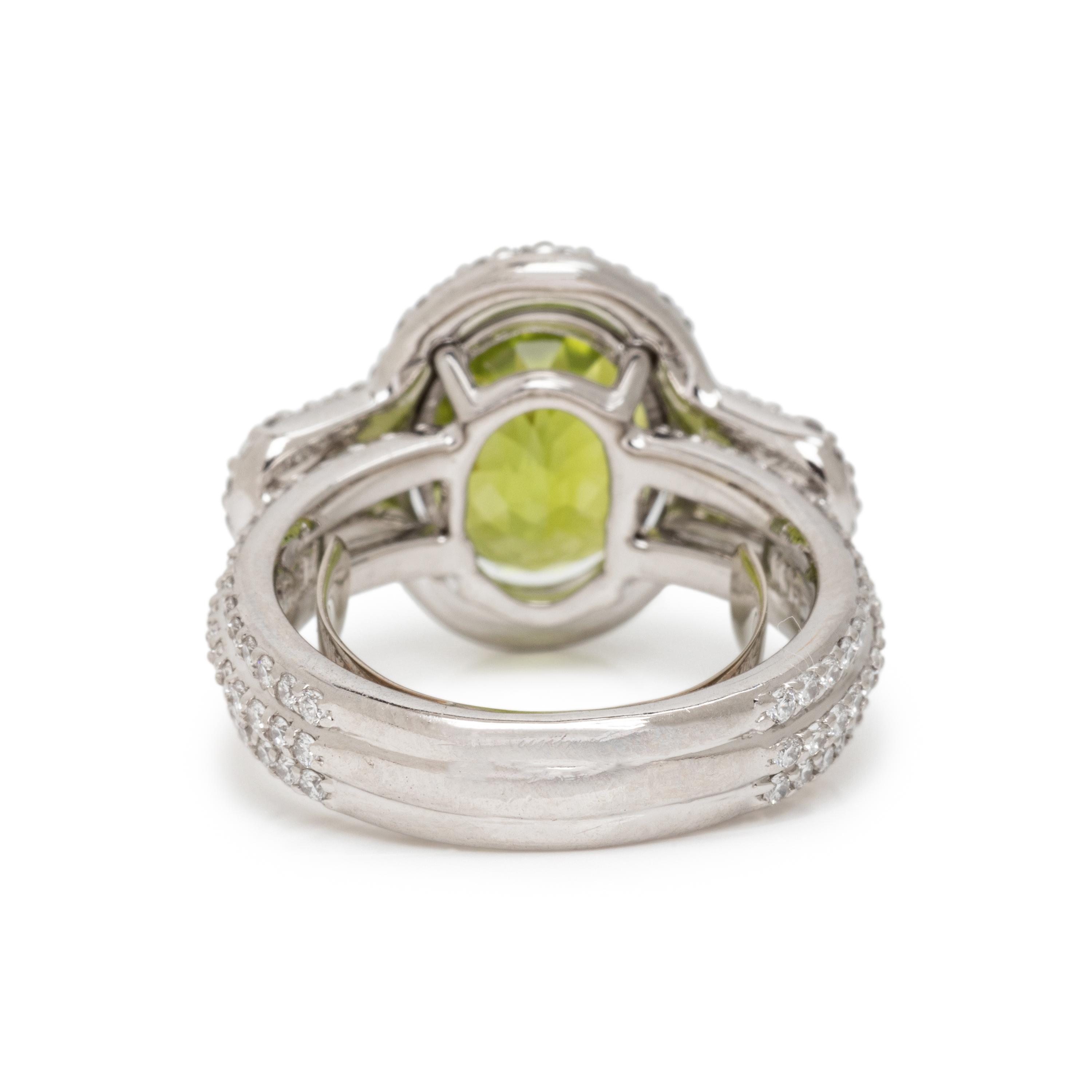 PERIDOT AND DIAMOND RING