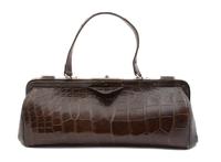A Crocodile Soft Case Doctors Bag — EARLY 20TH CENTURY