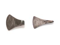 Two Roman Silver Axe Pendants