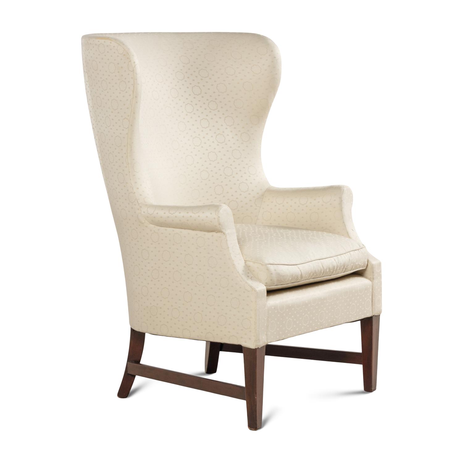 A Georgian Style Mahogany Wingback Chair