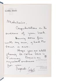 POST-COLD WAR WORLD POLITICS A group of 17 FIRST EDITIONS, most INSCRIBED TO SECRETARY ALBRIGHT: