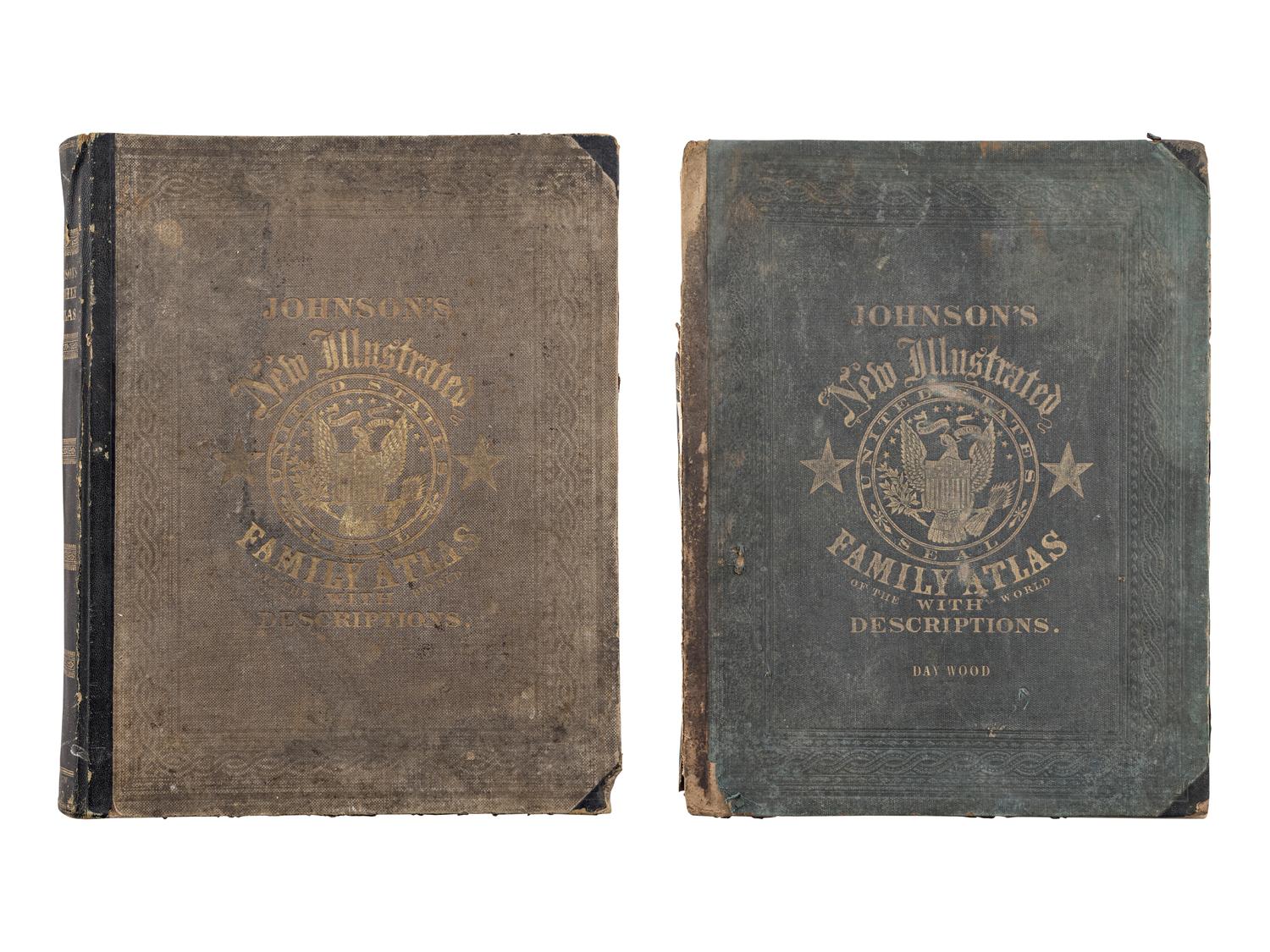 [ATLASES]. JOHNSON, A.J. and J.H. COLTON. Johnson's New Illustrated (Steel Plate) Family Atlas, with Descriptions, Geographical, Statistical, and Historical . New York: Johnson and Ward, 1862.