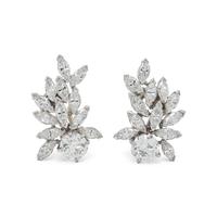 DIAMOND CLUSTER EARCLIPS
