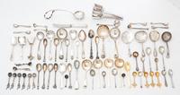 A Group of Silver and Silver-plate Spoons