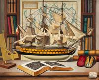 Still Life with Ship Model