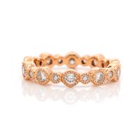 ROSE GOLD AND DIAMOND RING
