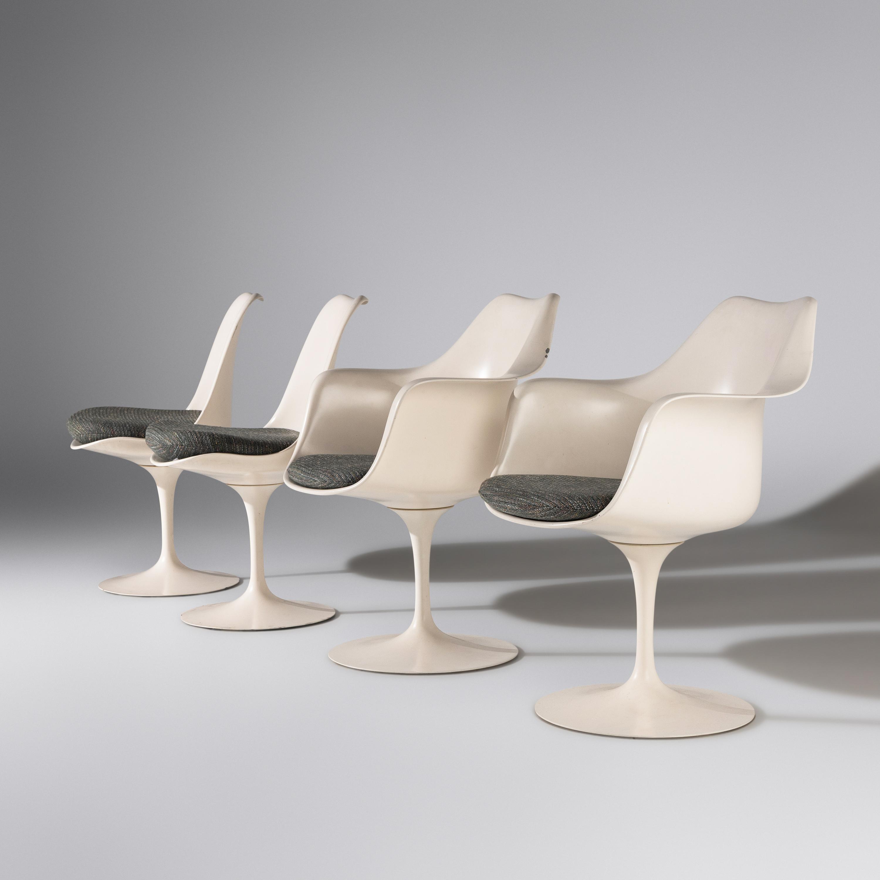 Eero Saarinen (Finnish-American, 1910–1961) — Four Tulip chairs for Knoll, 1985