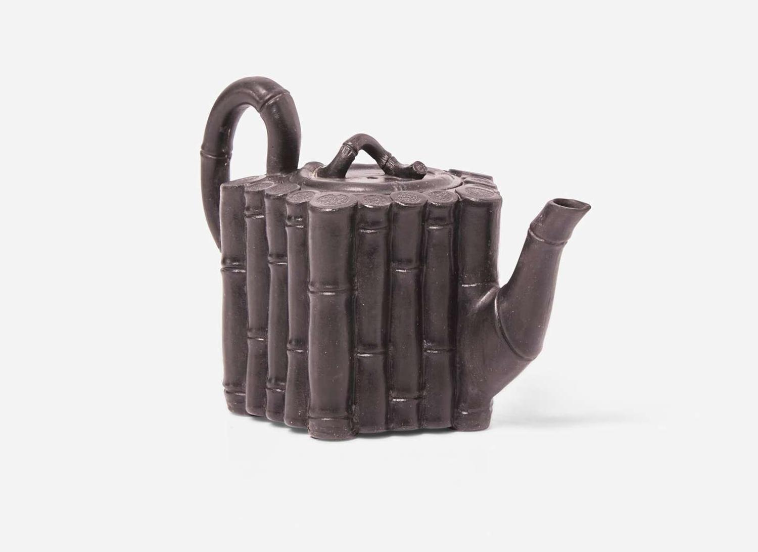A Wedgwood & Bentley Black Basalt Teapot, UK, 1770s