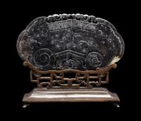 Two Chinese Jade and Jadeite Articles 近代 玉磬及玉瓶