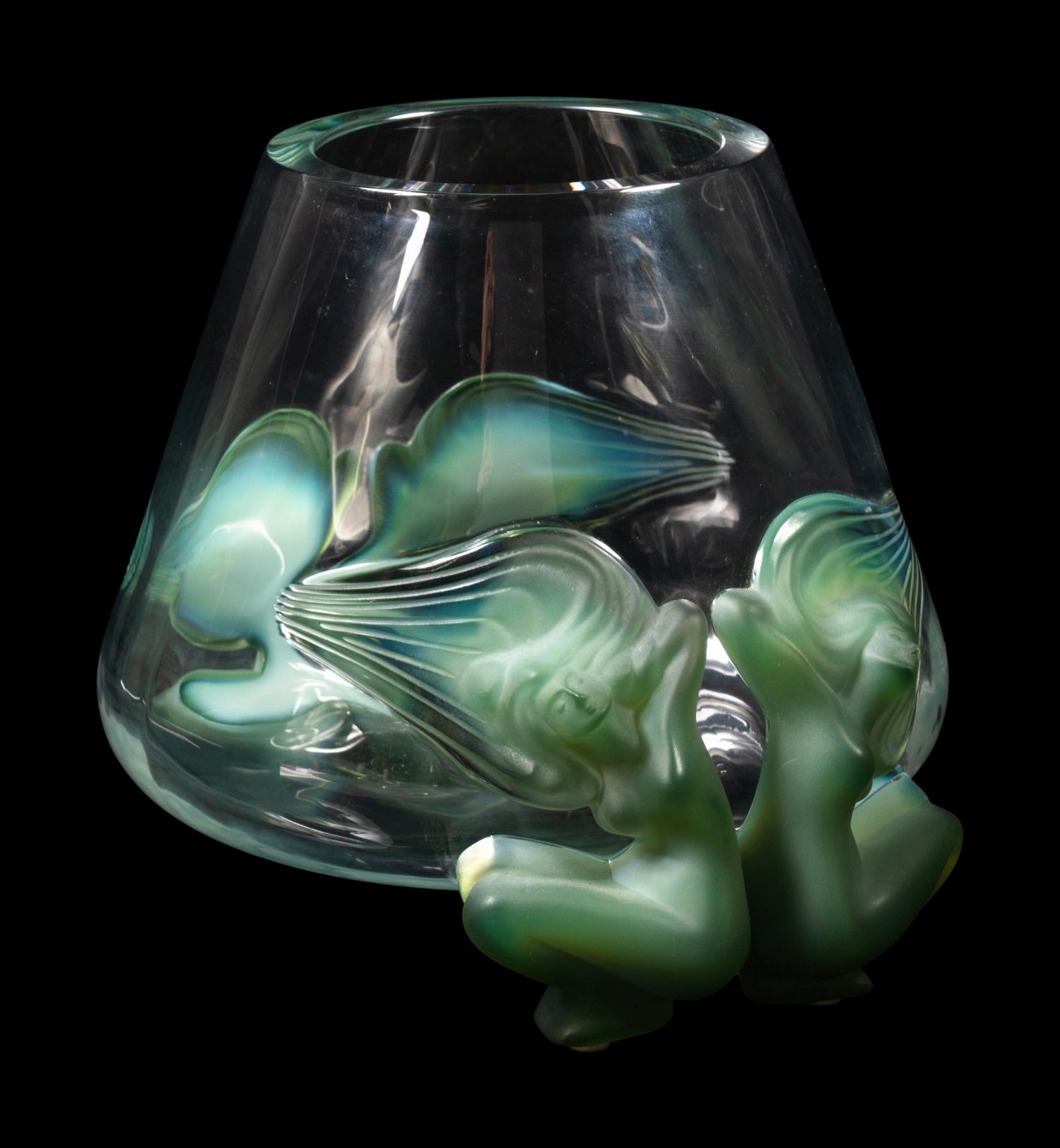 A Lalique Antinea Glass Vase