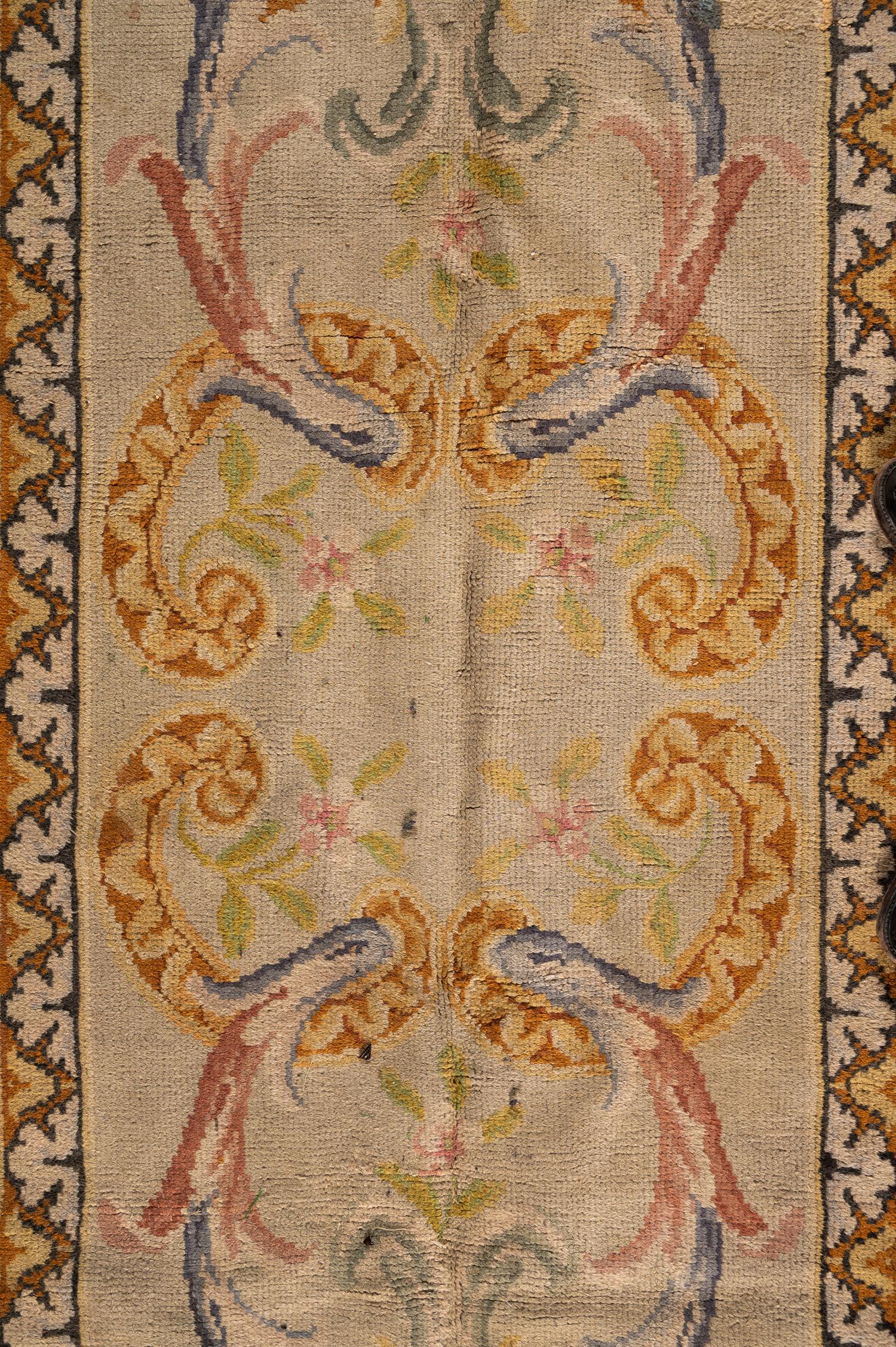 A Savonnerie Style Wool Runner