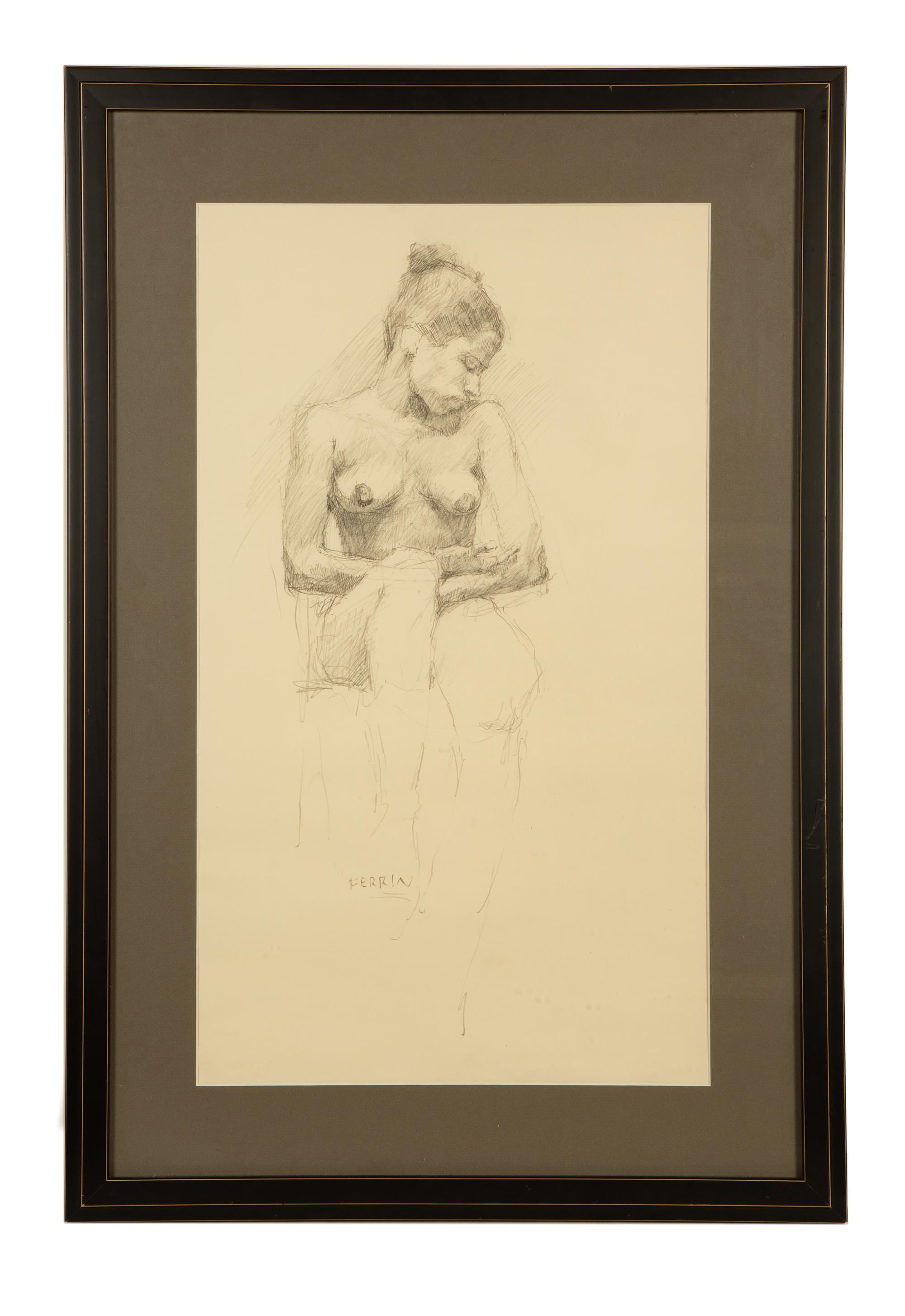 Untitled Nude Models (Three Framed Works)