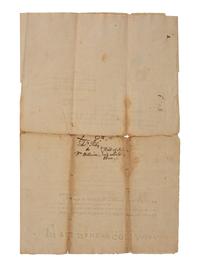 [FRENCH & INDIAN WAR] -- [PRIVATEERS]. A group of 5 documents associated with New York Privateer Captain James Lilley and the British ship he commanded during the French and Indian War, the Duke of Cumberland .