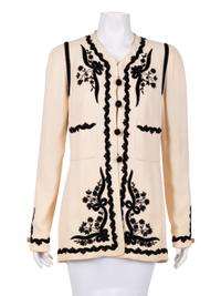 Chanel Embellished Crepe Jacket, 1980-90s