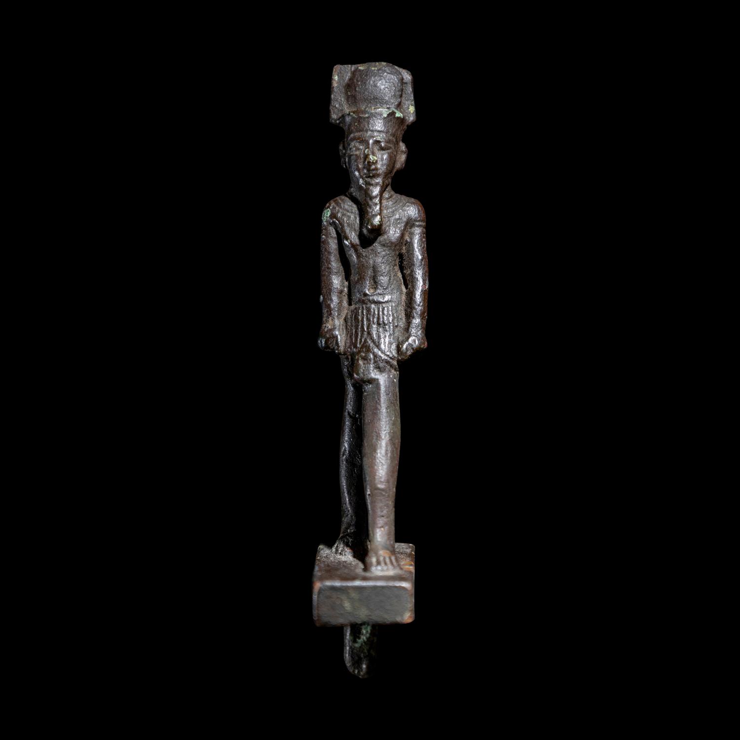 An Egyptian Bronze Amun-Re