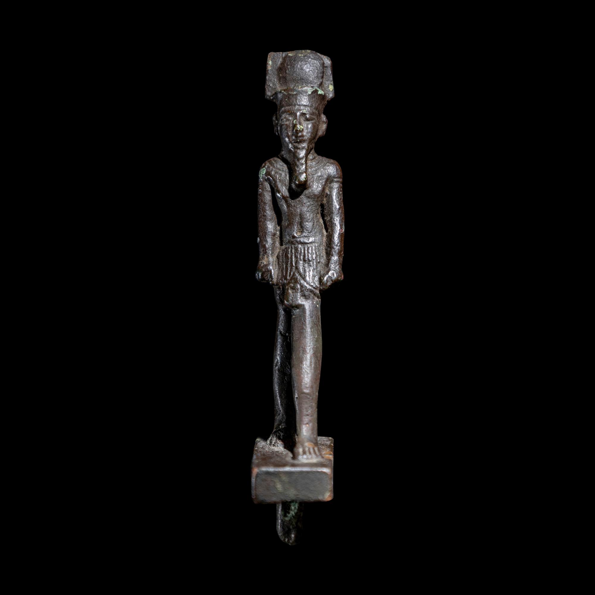 An Egyptian Bronze Amun-Re