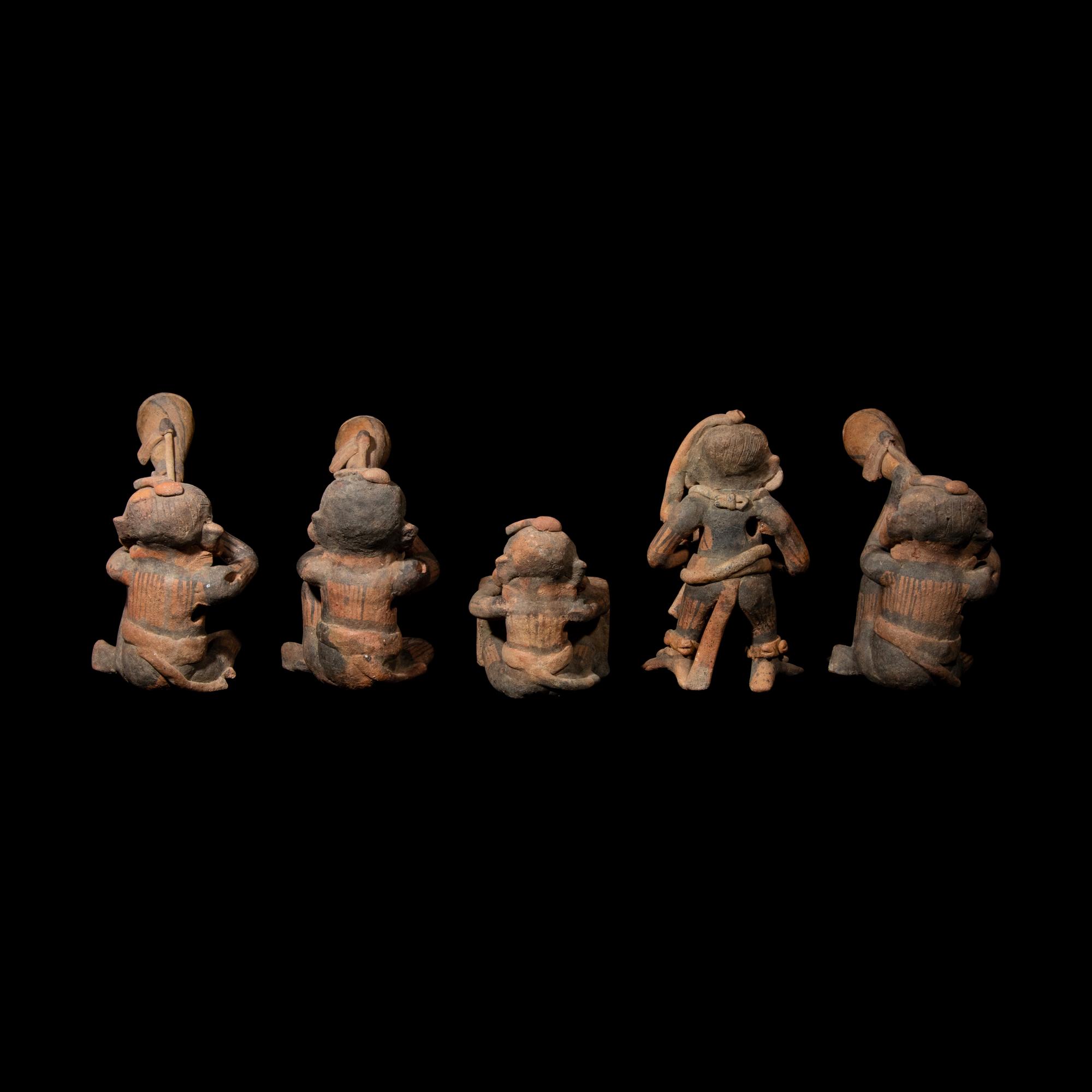 A Maya or Teotihuacan Terracotta Musical Quintet