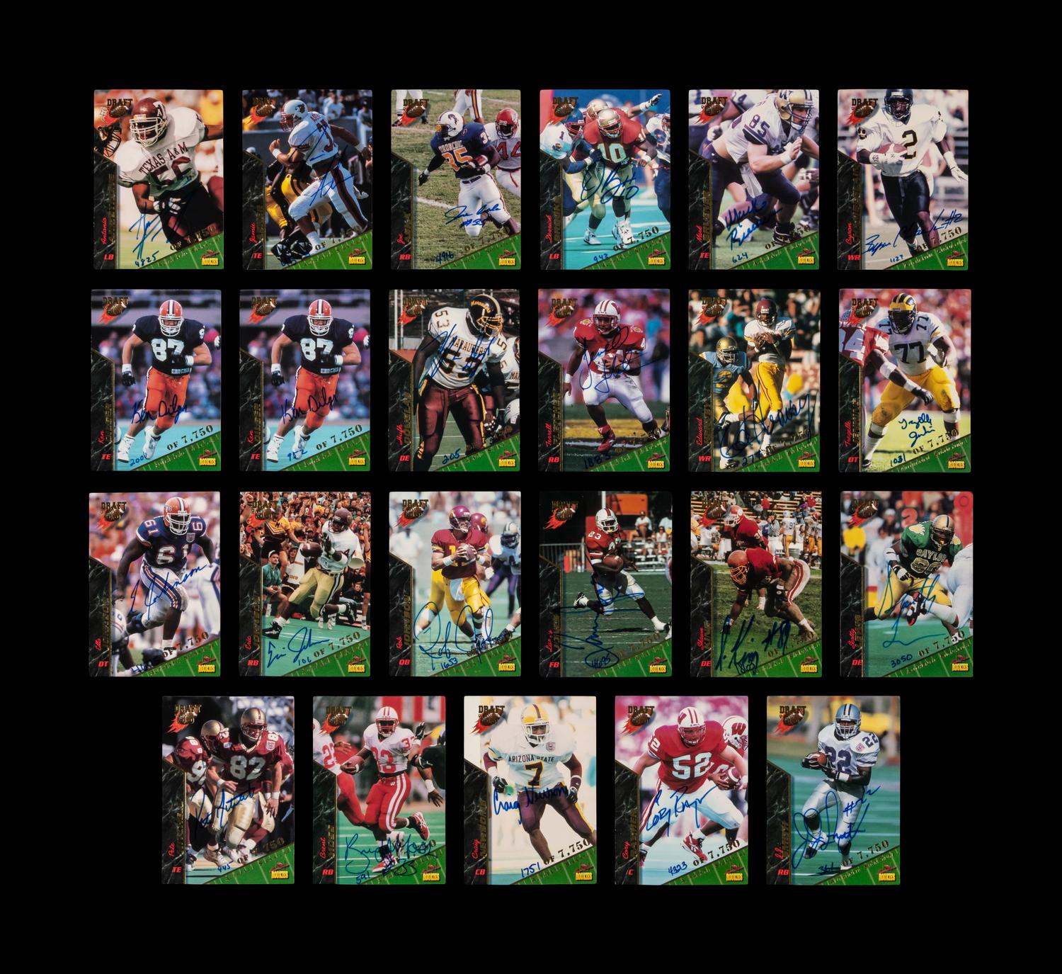 A Collection of Over 80 Assorted 1990s Signed Autograph Trading Cards