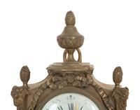 A Rango Freres Gilt Bronze Cartel Clock