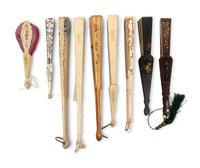 A Collection of Eight Fans