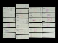 A Group of 25 Checks Written and Signed from the Account of Stan Musial from The Collection of Stan Musial