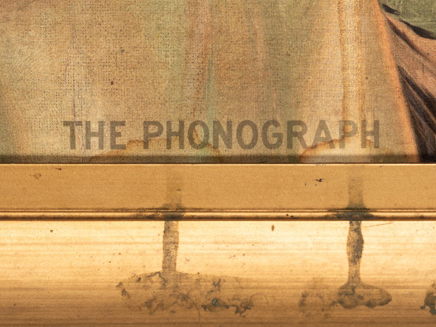 An Edison Phonograph Advertising Lithograph