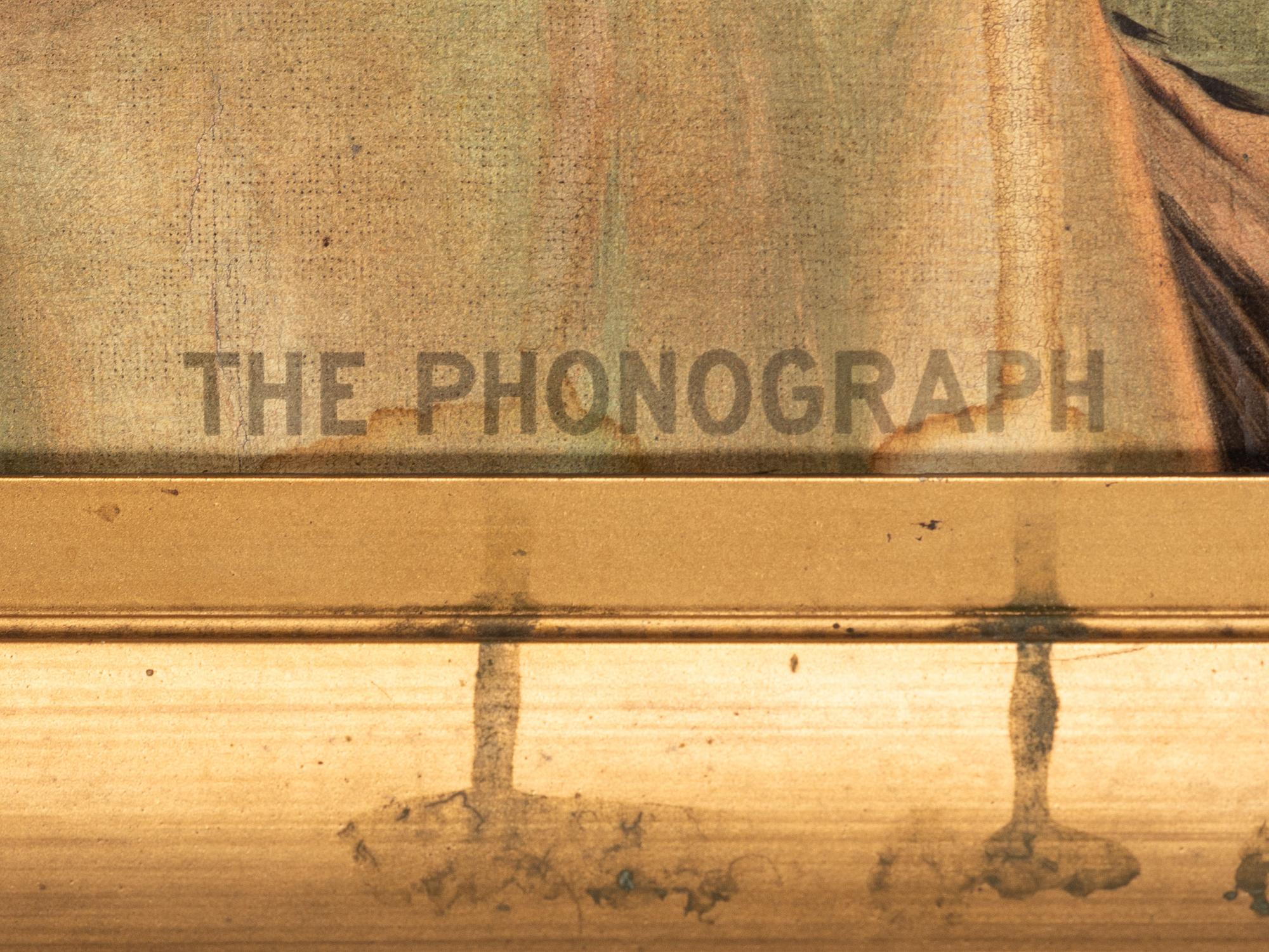 An Edison Phonograph Advertising Lithograph