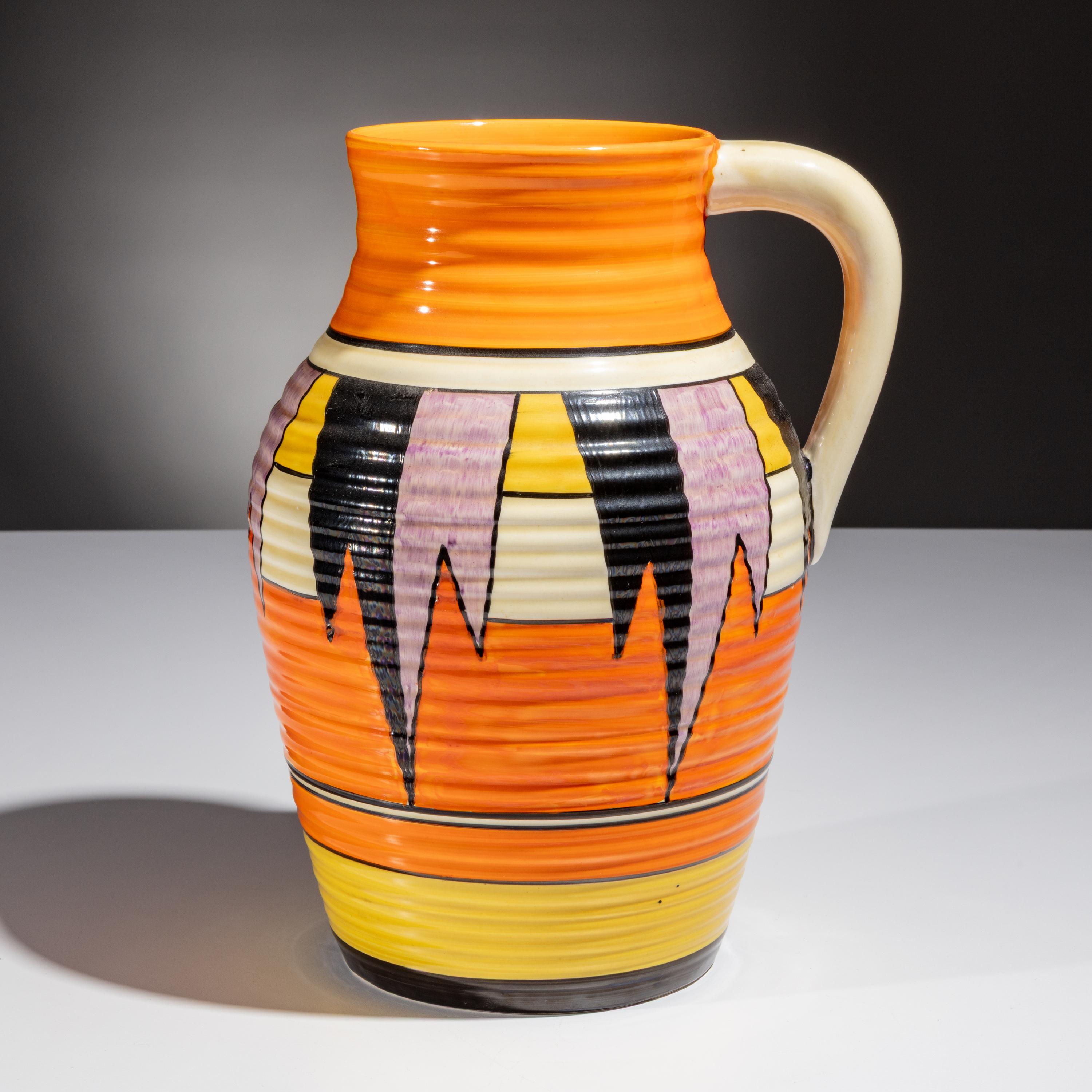 Clarice Cliff (English, 1899–1972) — New Flag pattern Lotus Jug