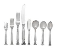 A Wallace Romance of the Sea Silver Flatware Service