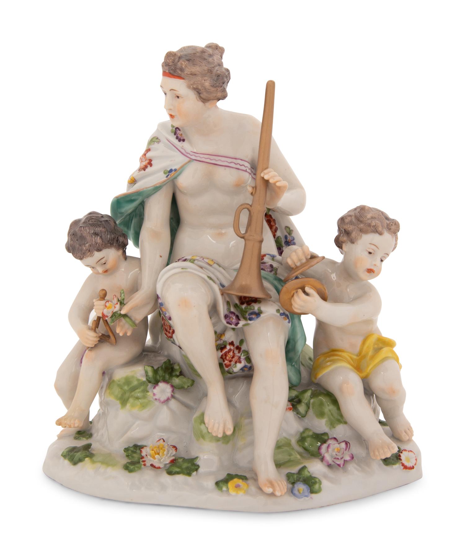 A Continental Porcelain Figural Group