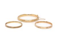 COLLECTION OF BANGLE BRACELETS
