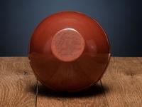 Carved Redware Jar