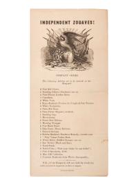 [CIVIL WAR]. Independent Zouaves! Farcical illustrated flyer aimed at the Zouave regiments.