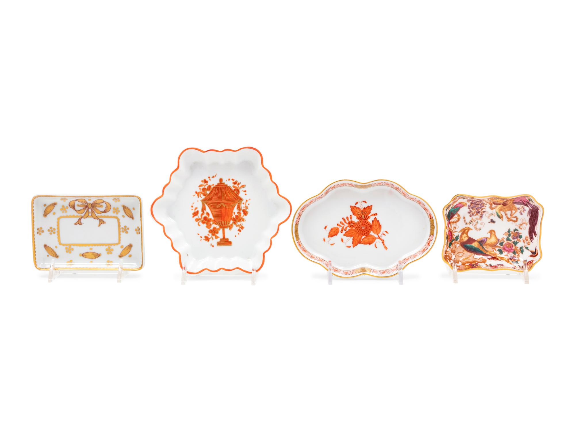 A Group of Four Small Porcelain Dishes