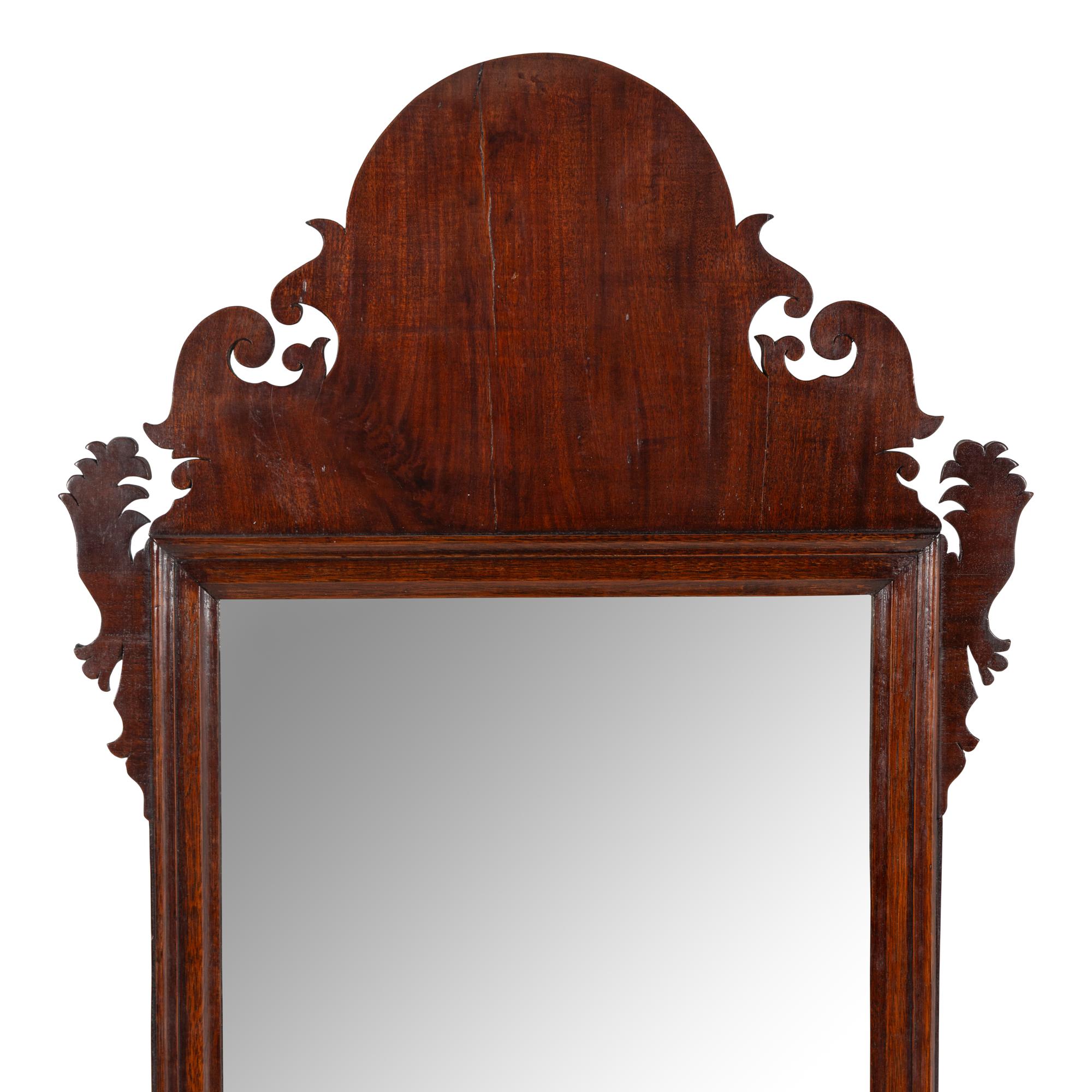 A Chippendale Carved Mahogany Looking Glass