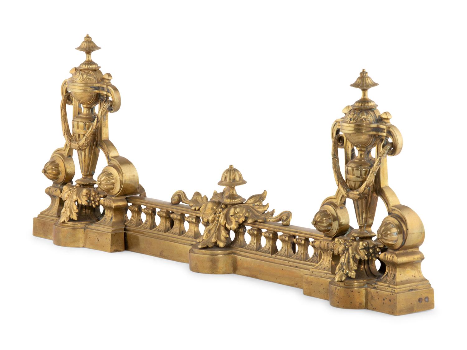 A Neoclassical Brass Fire Fender