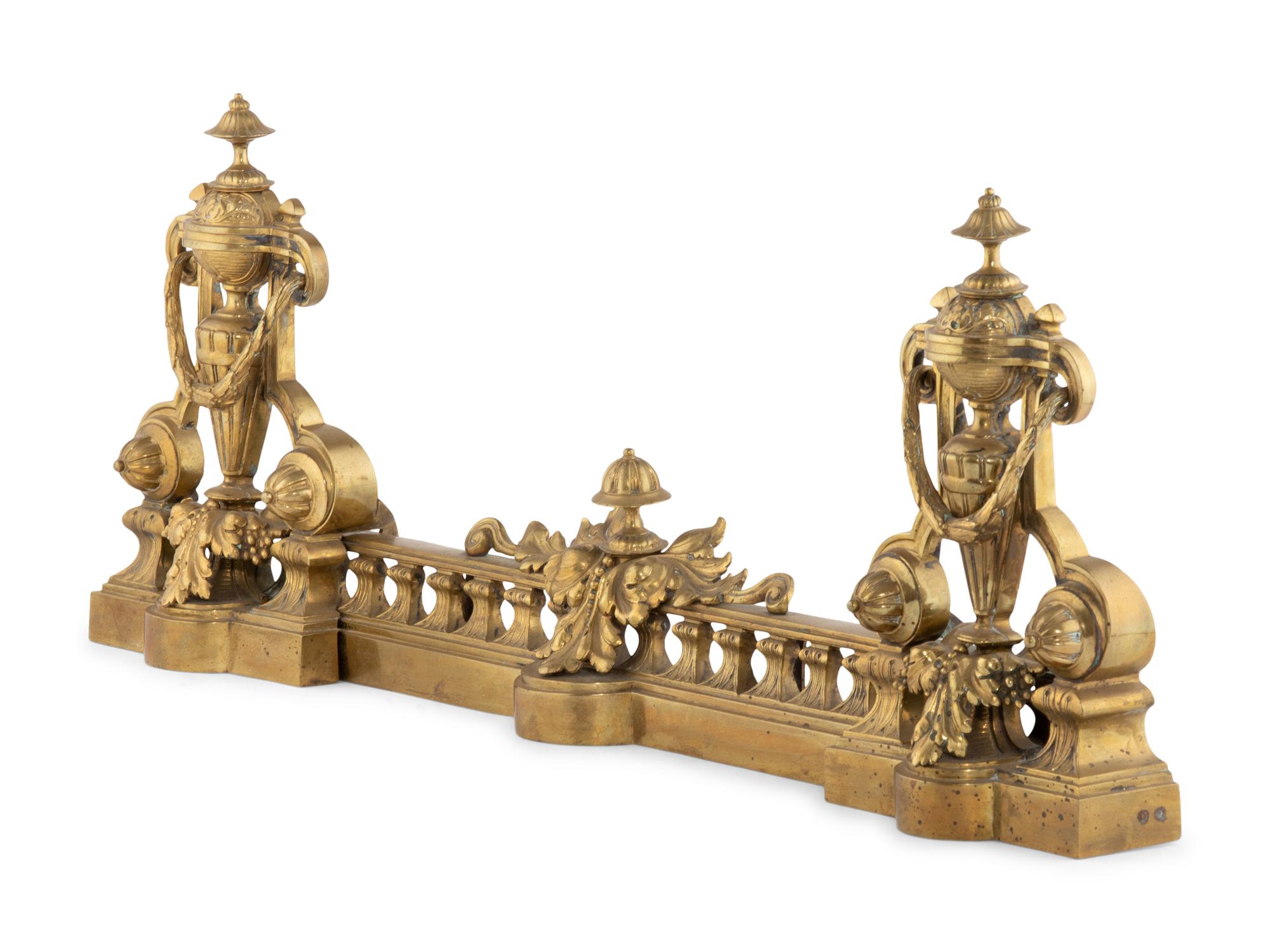 A Neoclassical Brass Fire Fender