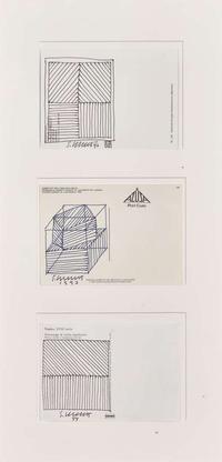 Sol LeWitt (American, 1928-2007) - Three Postcards