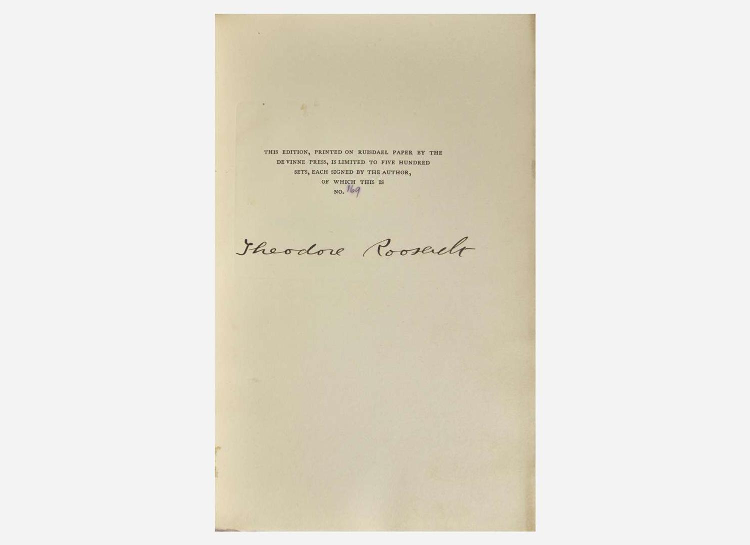 [Presidential] Roosevelt, Theodore: African Game Trails...