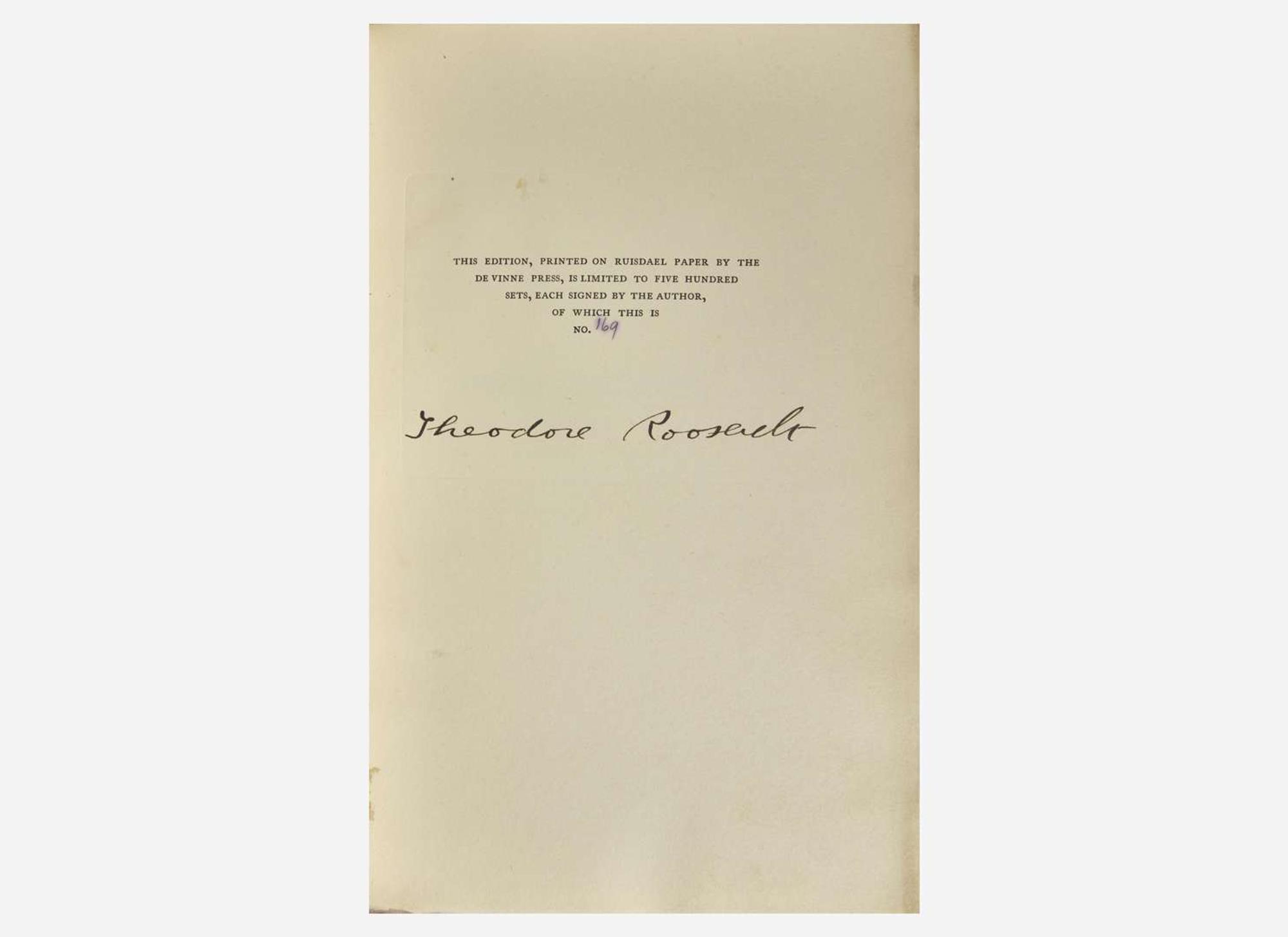 [Presidential] Roosevelt, Theodore: African Game Trails...