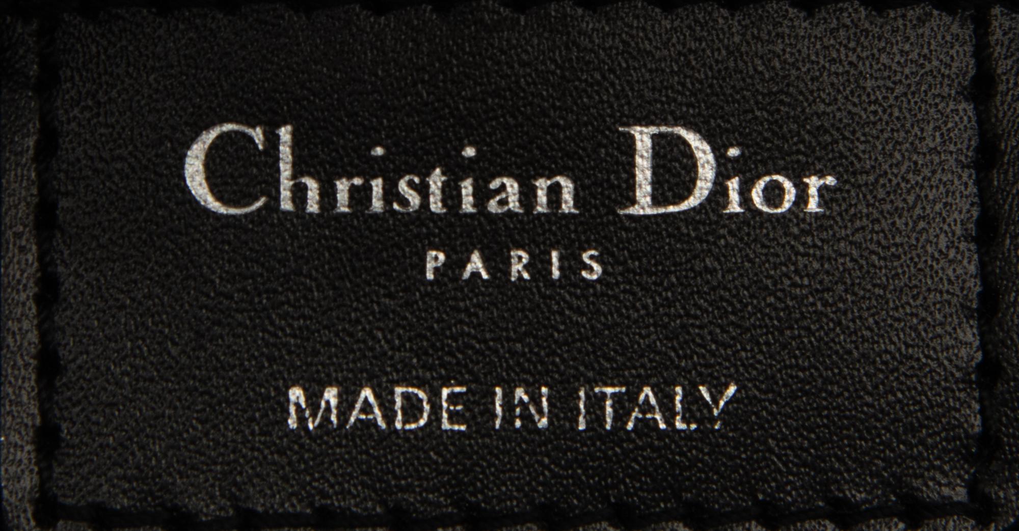 Christian Dior, Black 3D Double Flap Bag